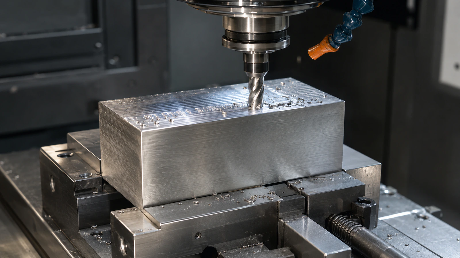CNC machining — custom face milling detail